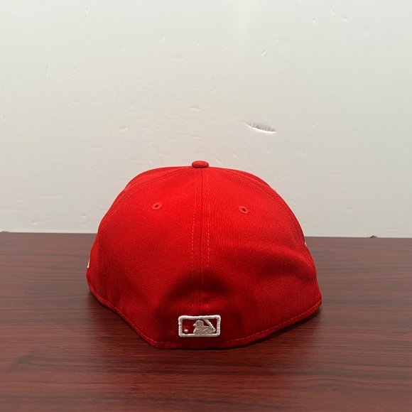 New Era, 59Fifty Fitted Hat, New York Yankees, Red & White - Picture 3 of 10